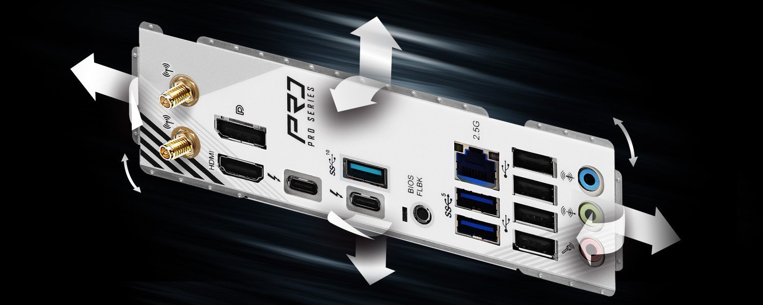 Flexibel integrierbare I/O-Blende